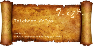 Teichner Éva névjegykártya